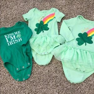 St Patrick’s Day baby holiday lot of clothes
